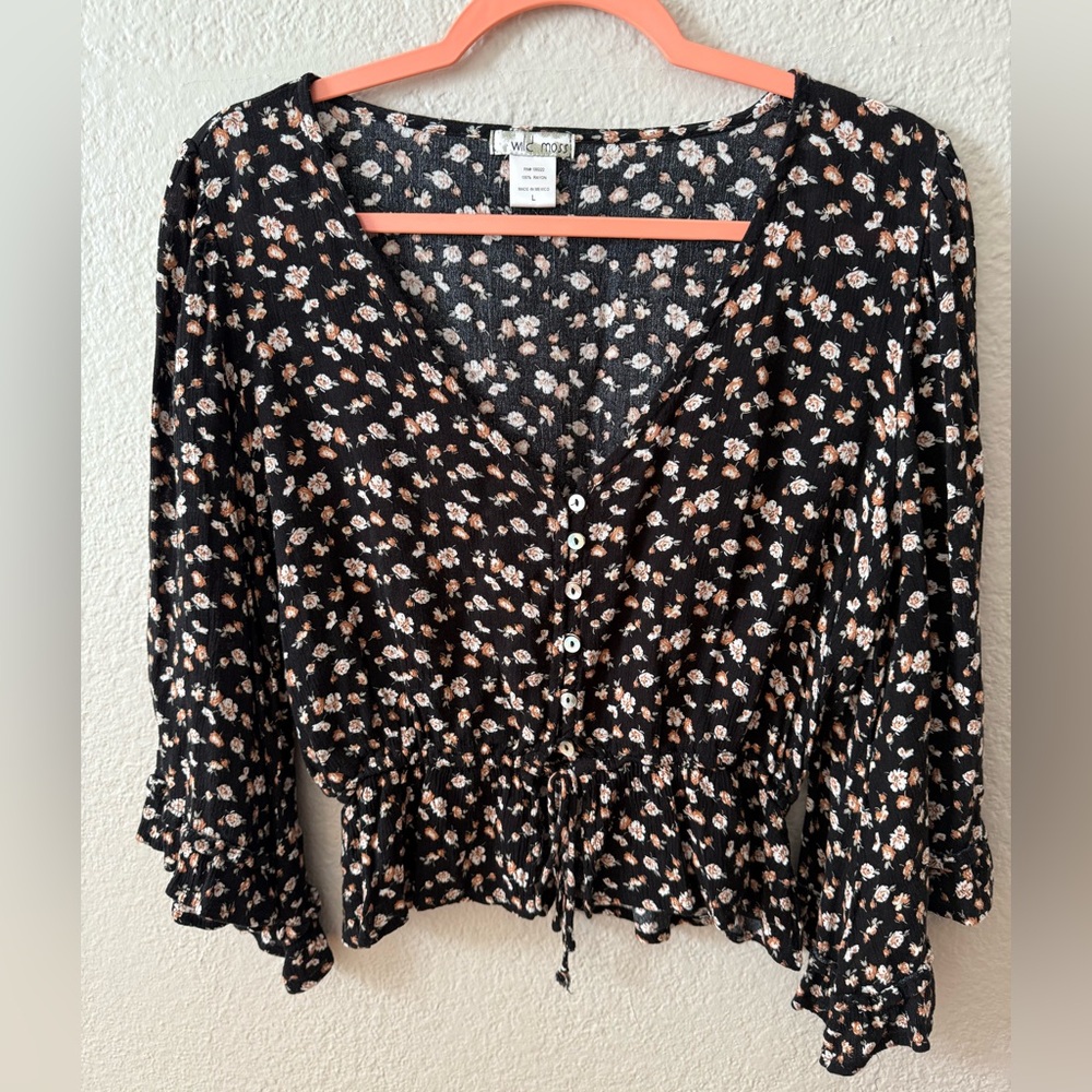 Wild moss cropped half sleeve
